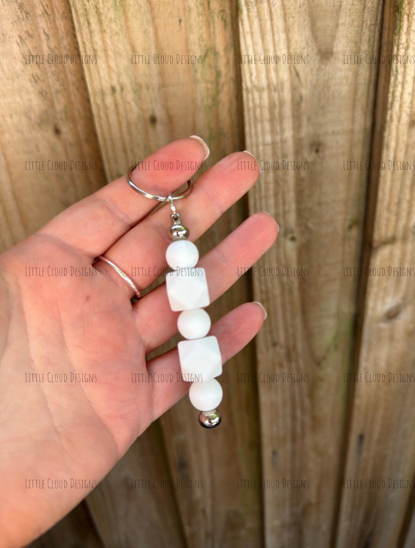 Silicone beaded keyring | Little Cloud Designs