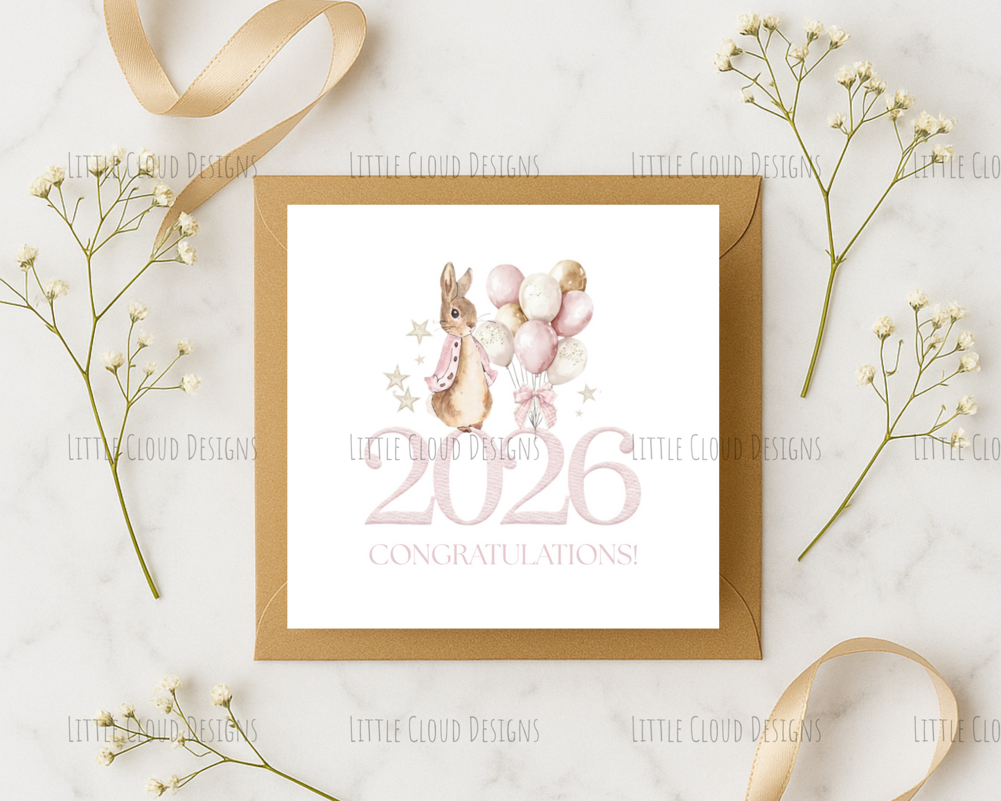New Baby Congratulations Card – 2026 Baby Gift | Little Cloud Designs
