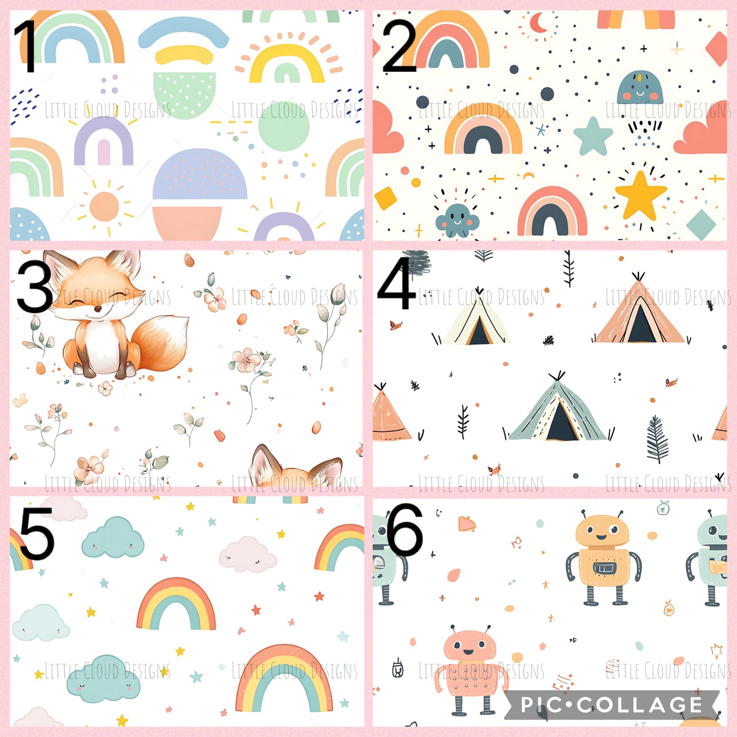 Personalised Kids Lunch Box - Custom Printed School Lunchbox 18cm | Little Cloud Designs