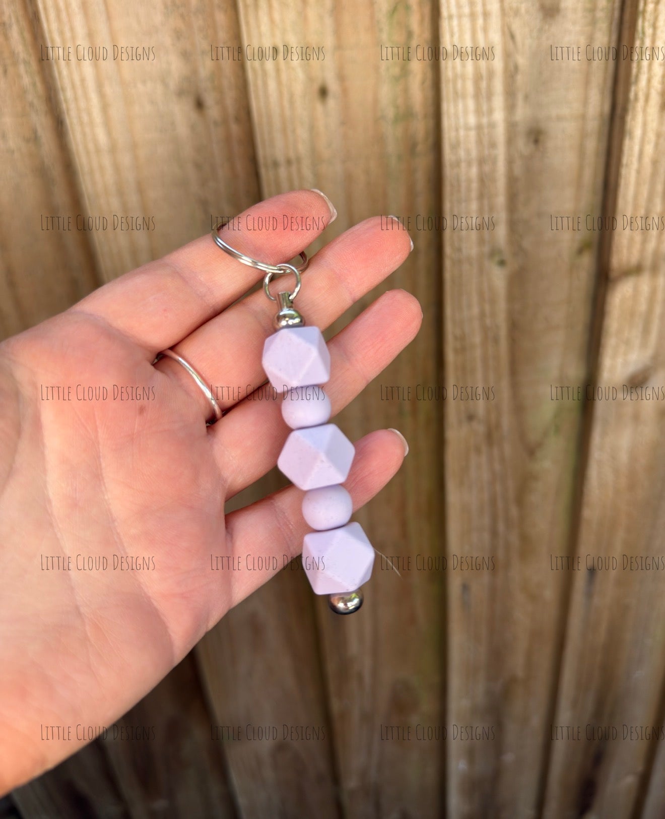 Silicone beaded keyring | Little Cloud Designs