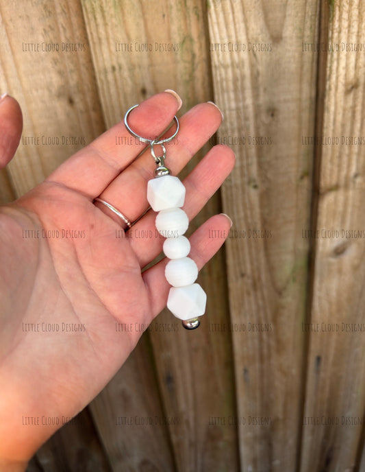 Silicone beaded keyring | Little Cloud Designs