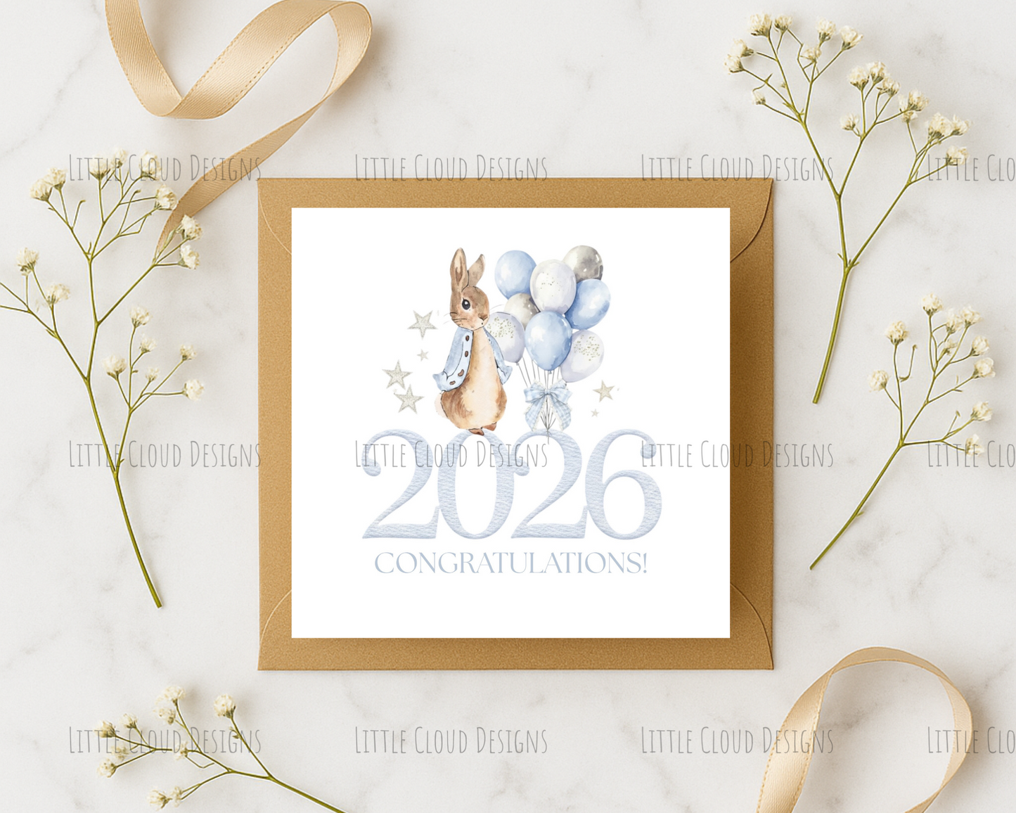 New Baby Congratulations Card – 2026 Baby Gift | Little Cloud Designs