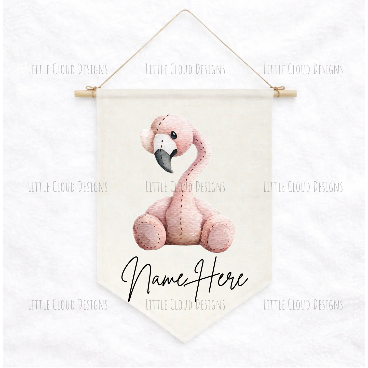 Personalised Nursery Pennants | Custom Name Wall Decor for Kids | Little Cloud Designs