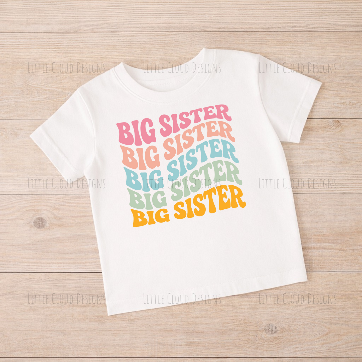 Big Brother Big Sister T-Shirt - Sibling Announcement Tee | Little Cloud Designs