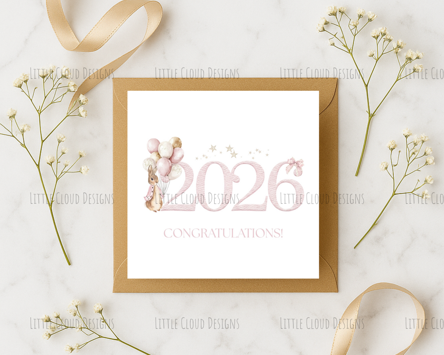 New Baby Congratulations Card – 2026 Baby Gift | Little Cloud Designs