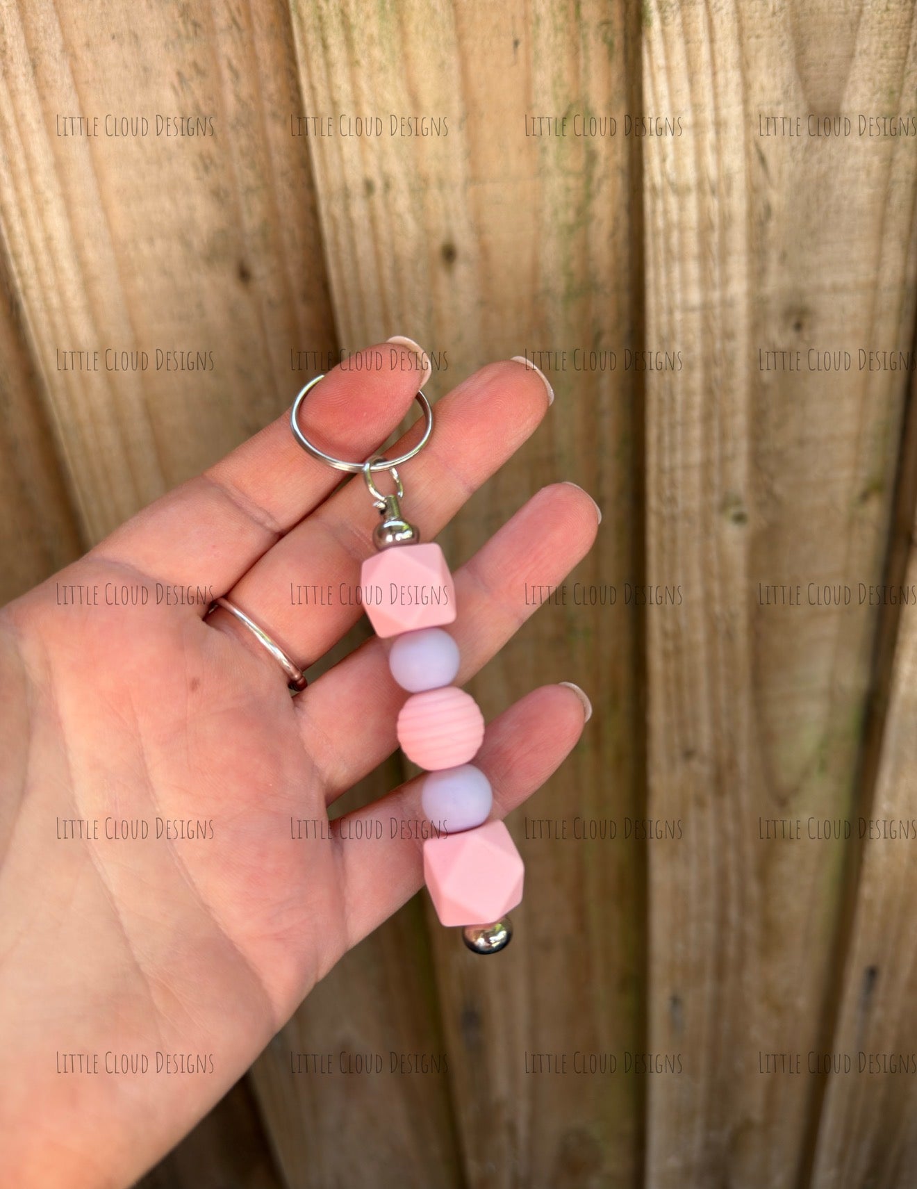 Silicone beaded keyring | Little Cloud Designs