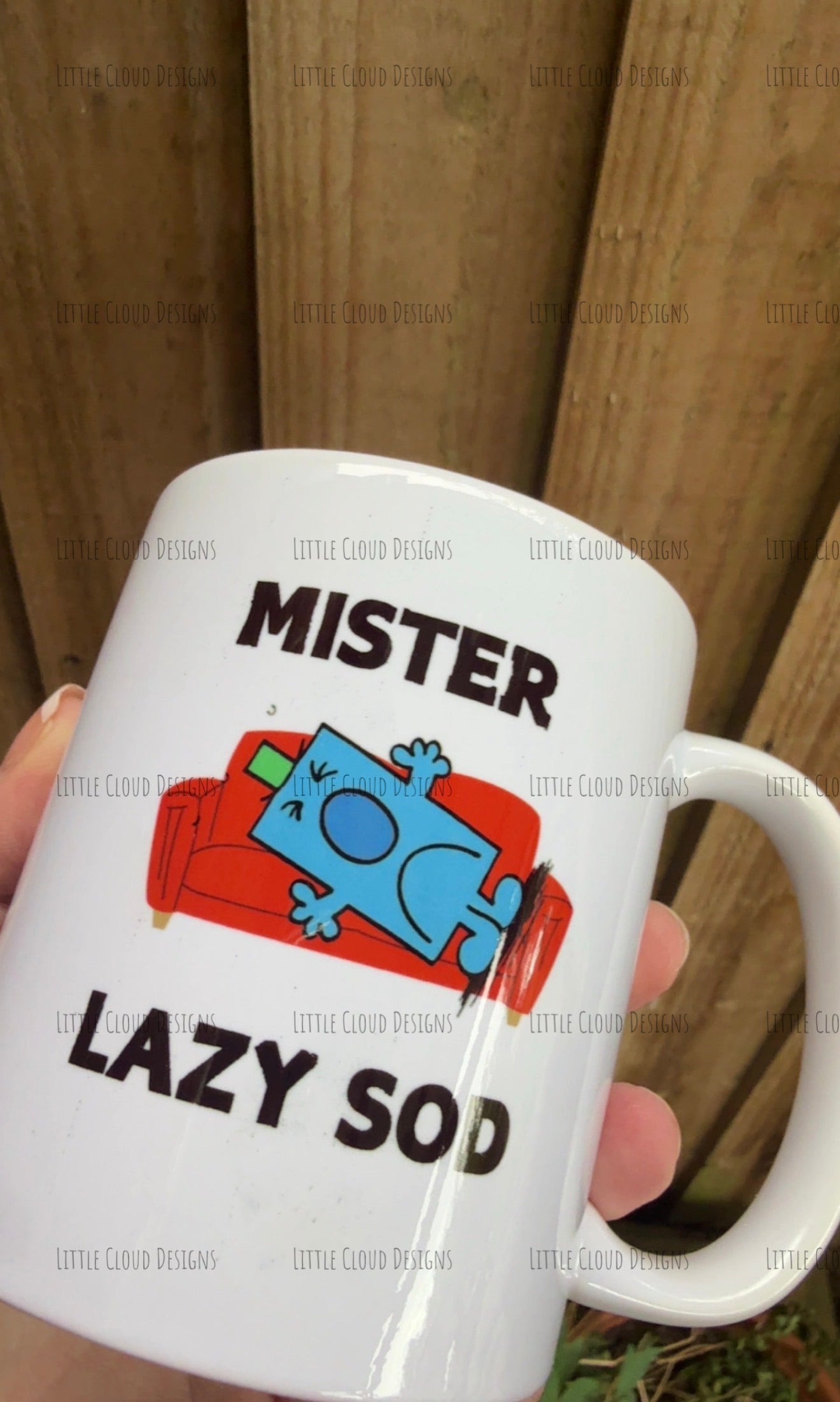 *SECONDS* lazy sod mug | Little Cloud Designs