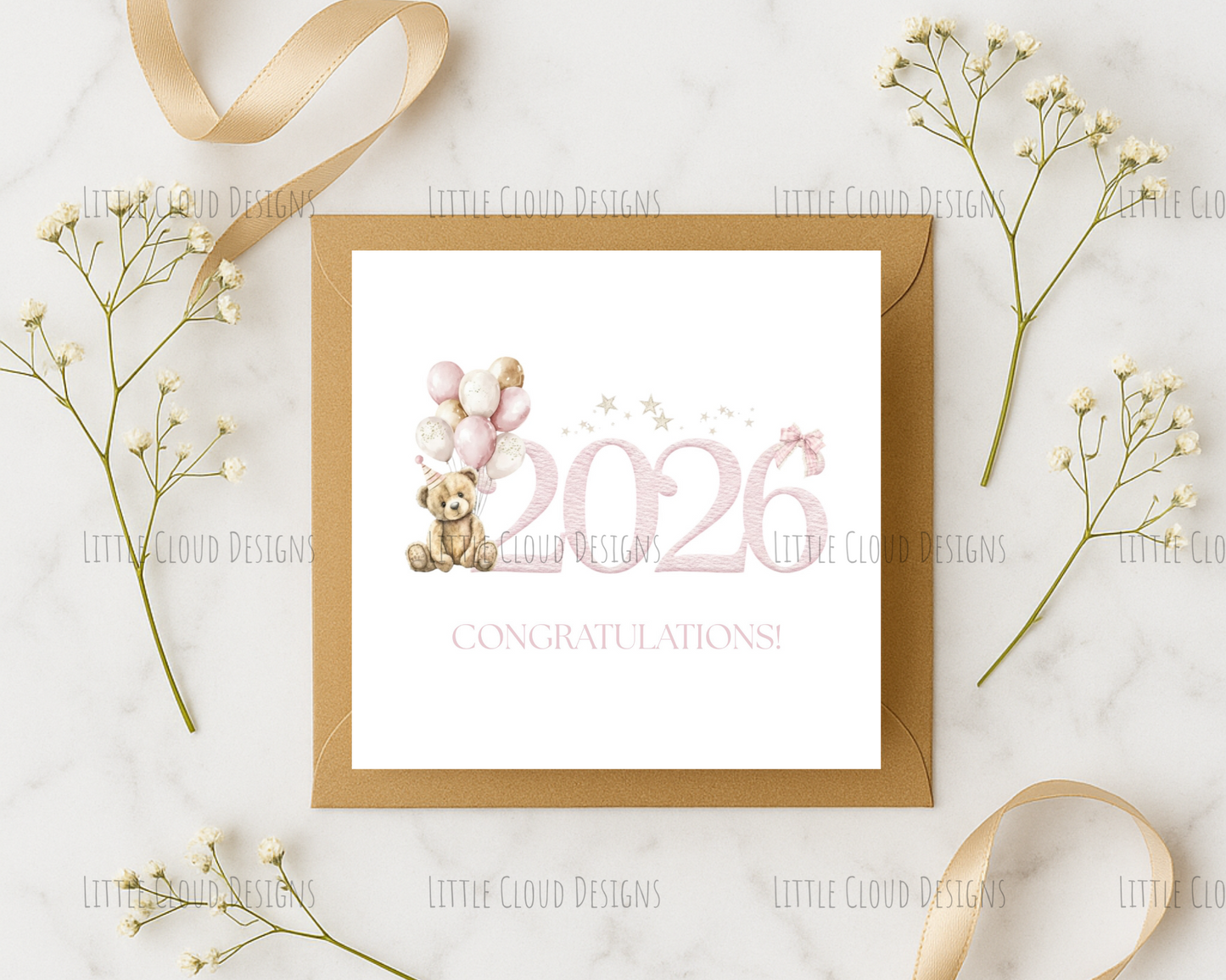 New Baby Congratulations Card – 2026 Baby Gift | Little Cloud Designs