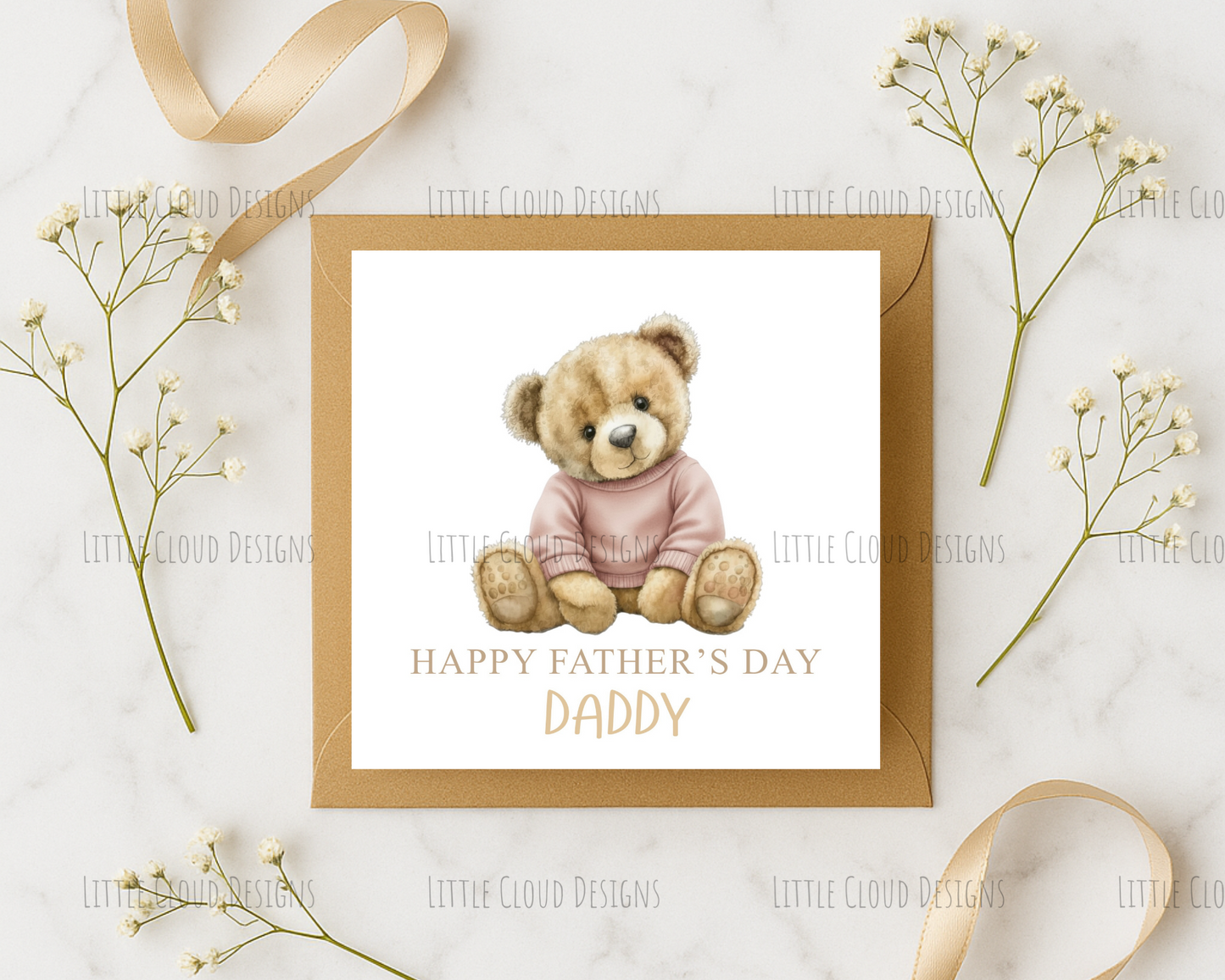 Personalised Father's Day Card – Fun Design | Little Cloud Designs