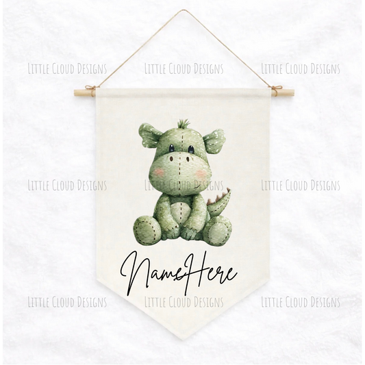Personalised Nursery Pennants | Custom Name Wall Decor for Kids | Little Cloud Designs