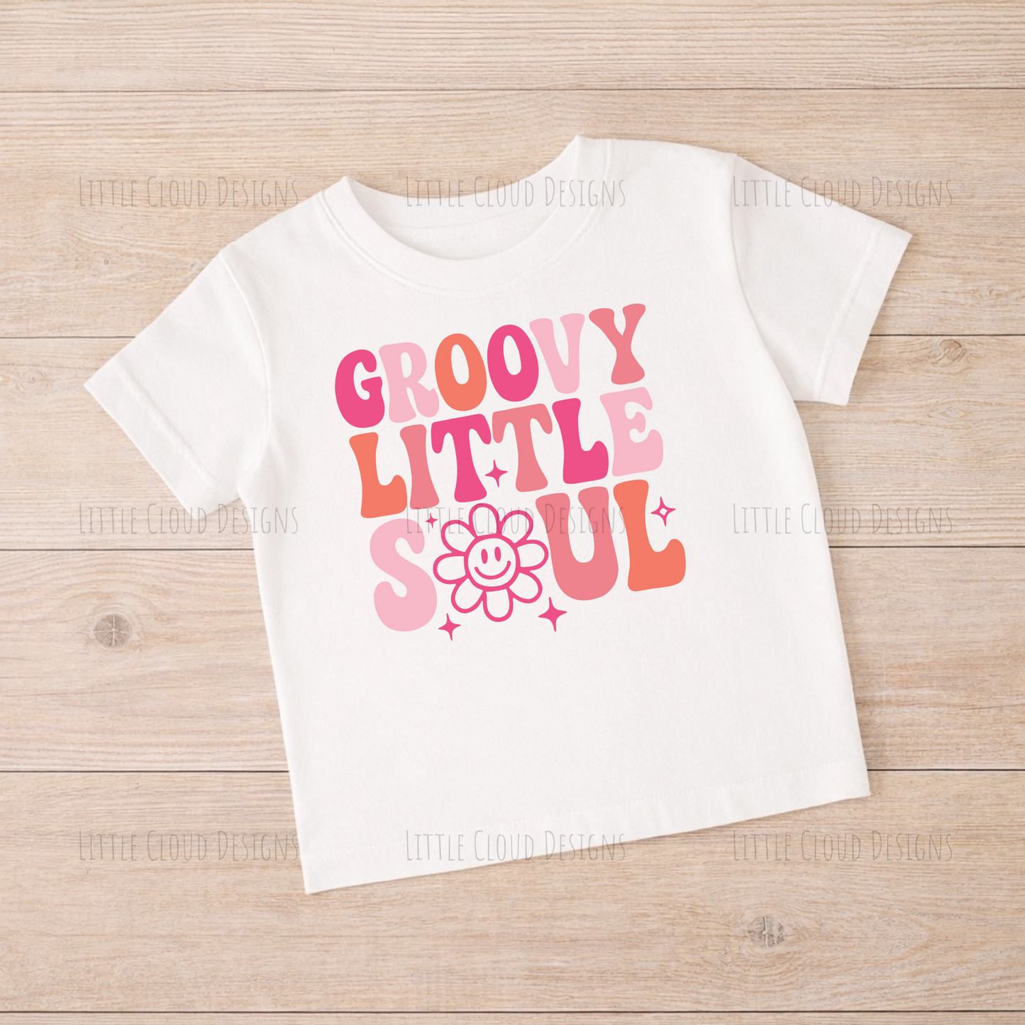 Retro Kids T-Shirt - Sassy Little Soul Vintage Print Tee | Little Cloud Designs