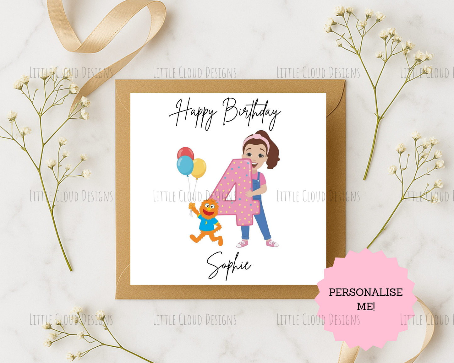 Inspired birthday card | Little Cloud Designs