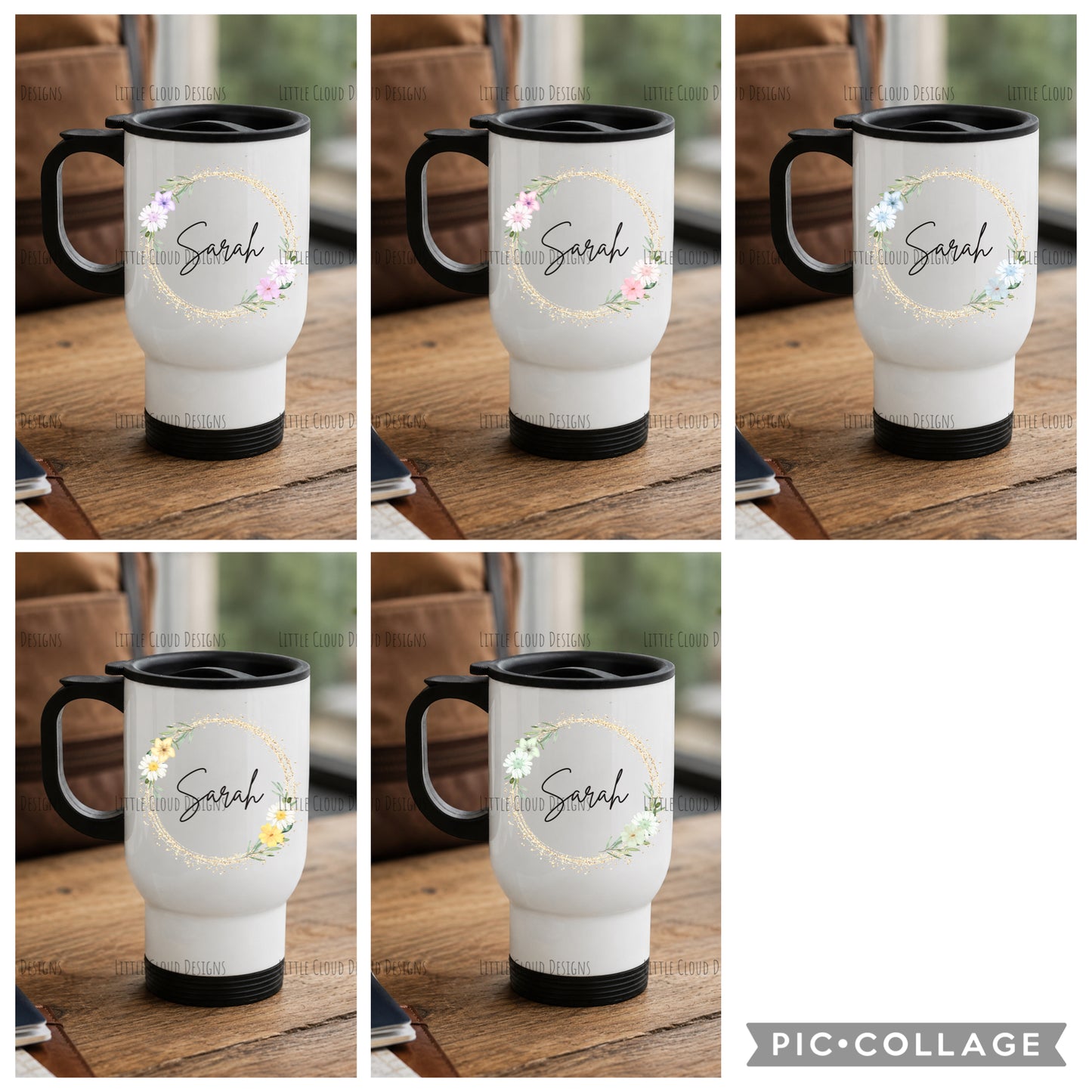 TESTER | Printed travel mug | Little Cloud Designs