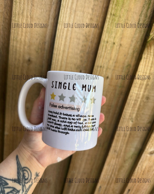 Single mum star review mug | Little Cloud Designs