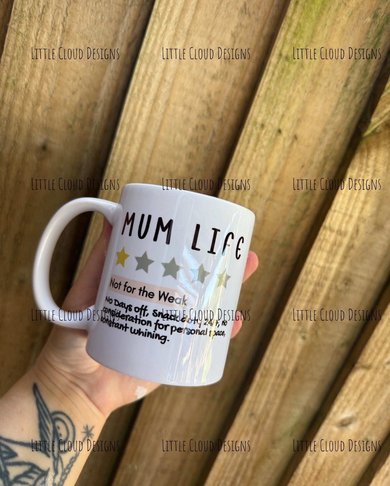 Mum life star review mug | Little Cloud Designs