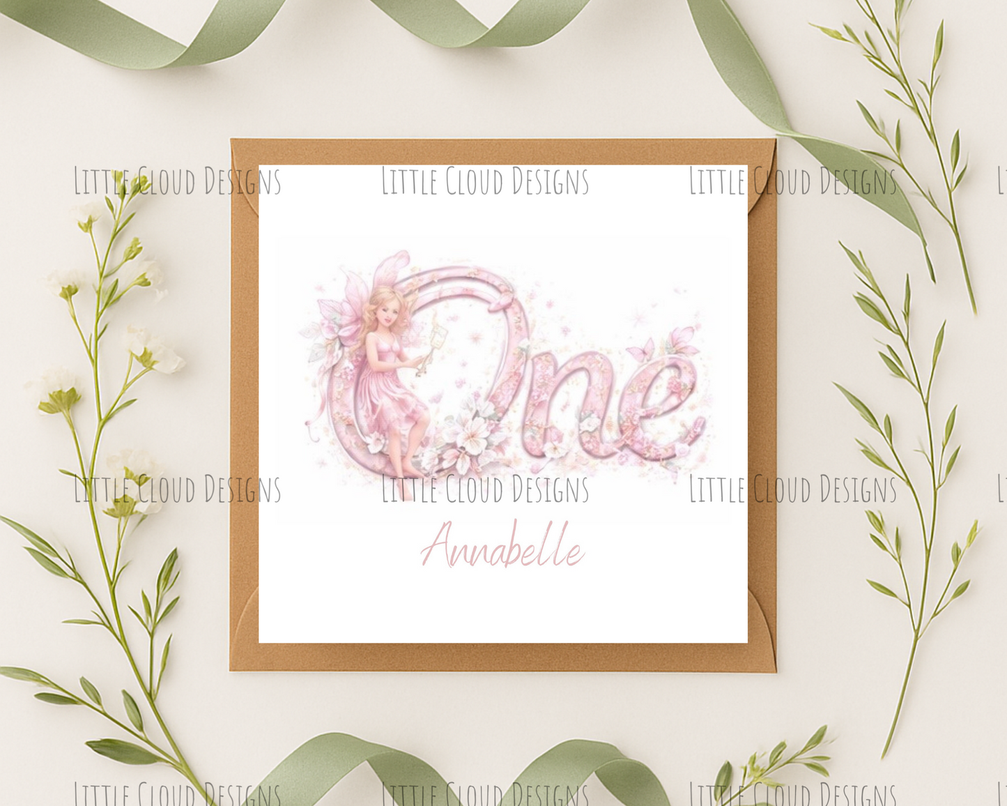 Number birthday card | Little Cloud Designs